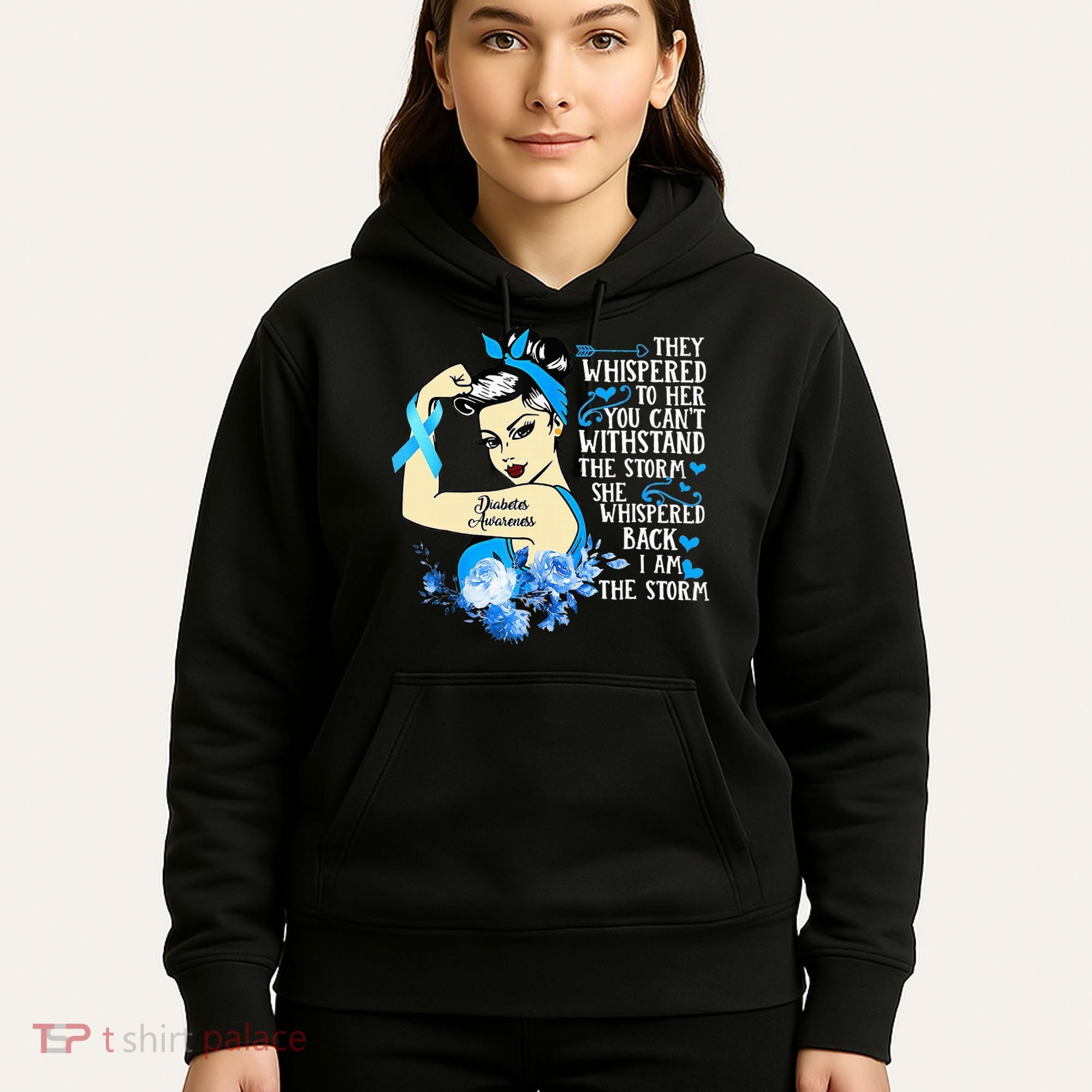 Diabetes Awareness Month For Powerful Warrior Hoodie