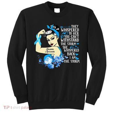 Diabetes Awareness Month For Powerful Warrior Sweatshirt