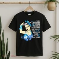 Diabetes Awareness Month For Powerful Warrior T-Shirt thumb 2