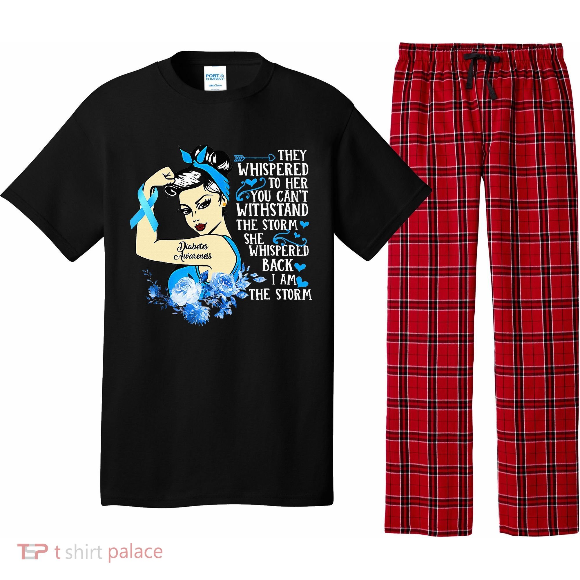 Diabetes Awareness Month For Powerful Warrior Pajama Set