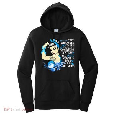 Diabetes Awareness Month For Powerful Warrior Women's Hoodie