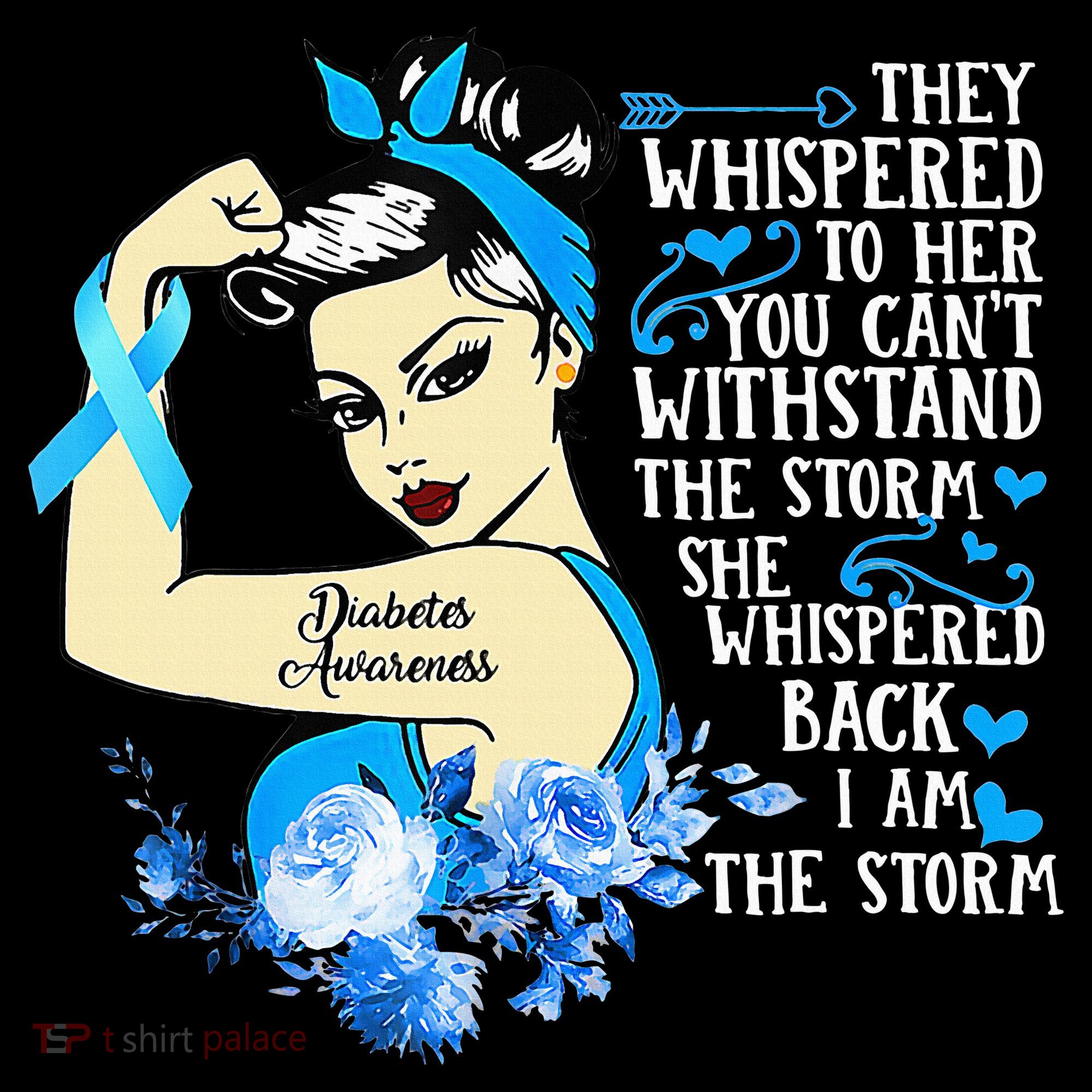 Diabetes Awareness Month For Powerful Warrior Women's Hoodie