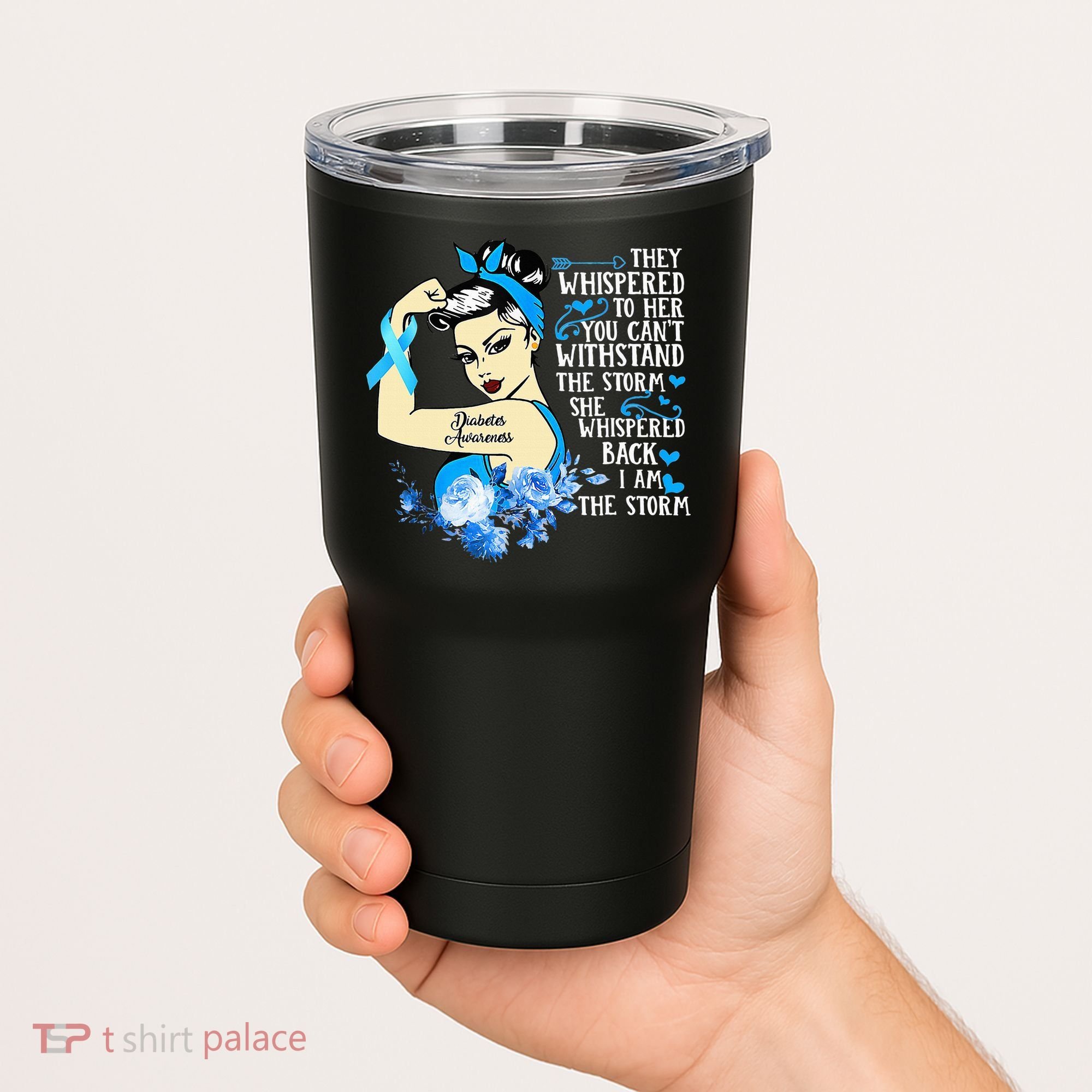 Diabetes Awareness Month For Powerful Warrior Tumbler
