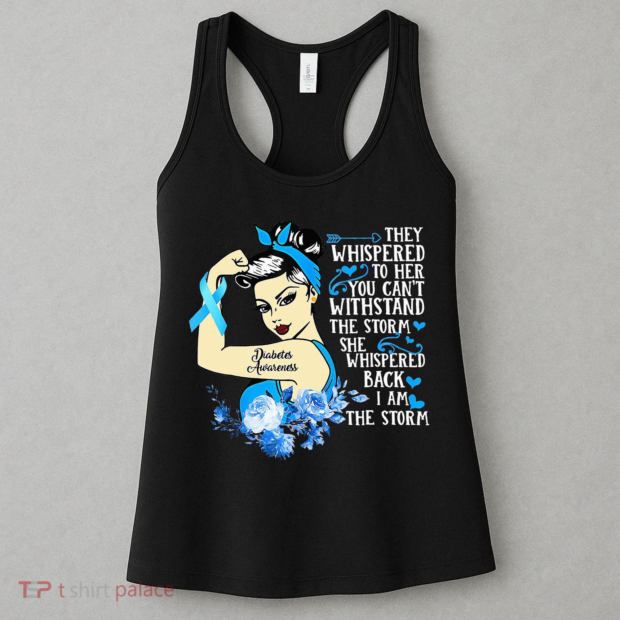Diabetes Awareness Month For Powerful Warrior Women's Tank Top