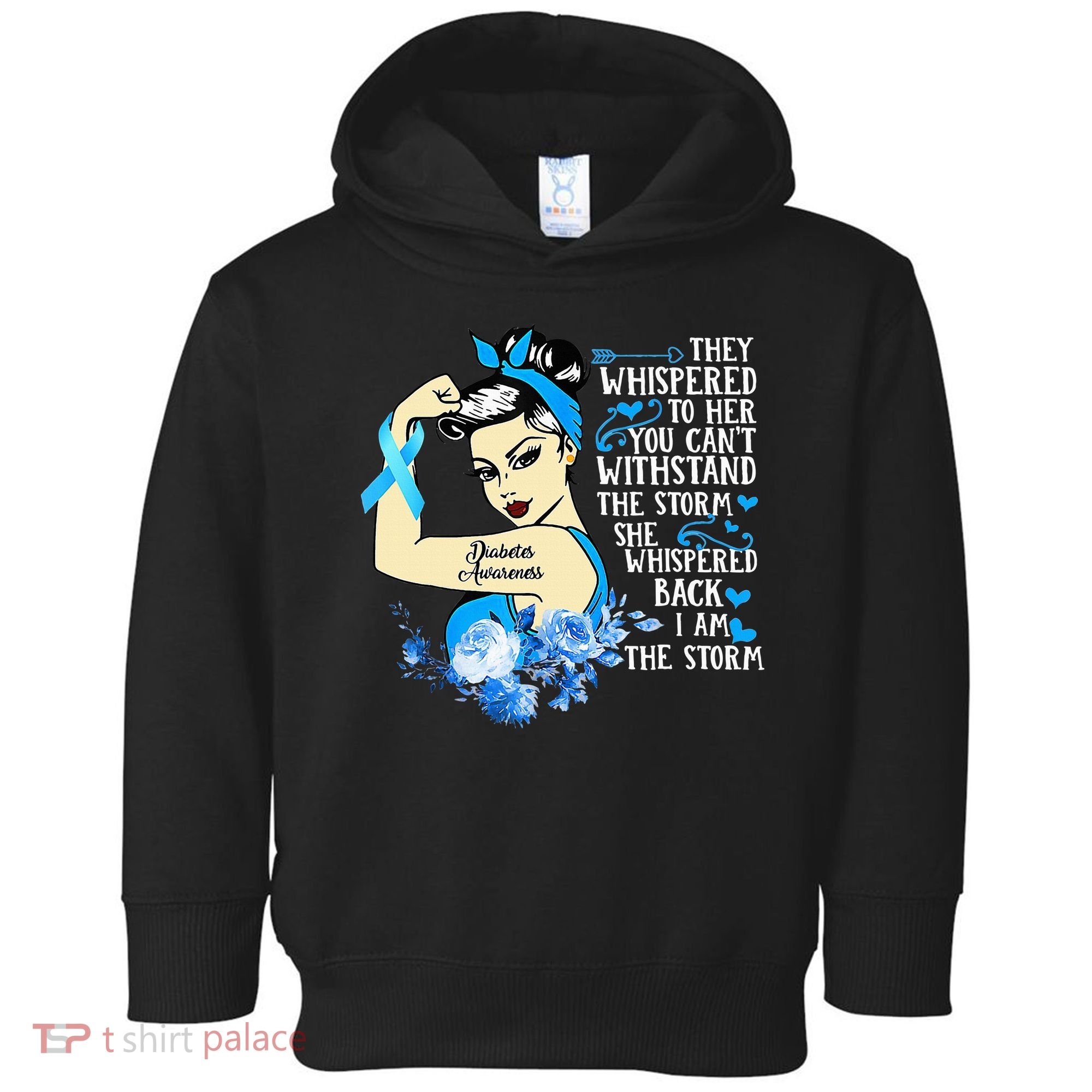 Diabetes Awareness Month For Powerful Warrior Toddler Hoodie