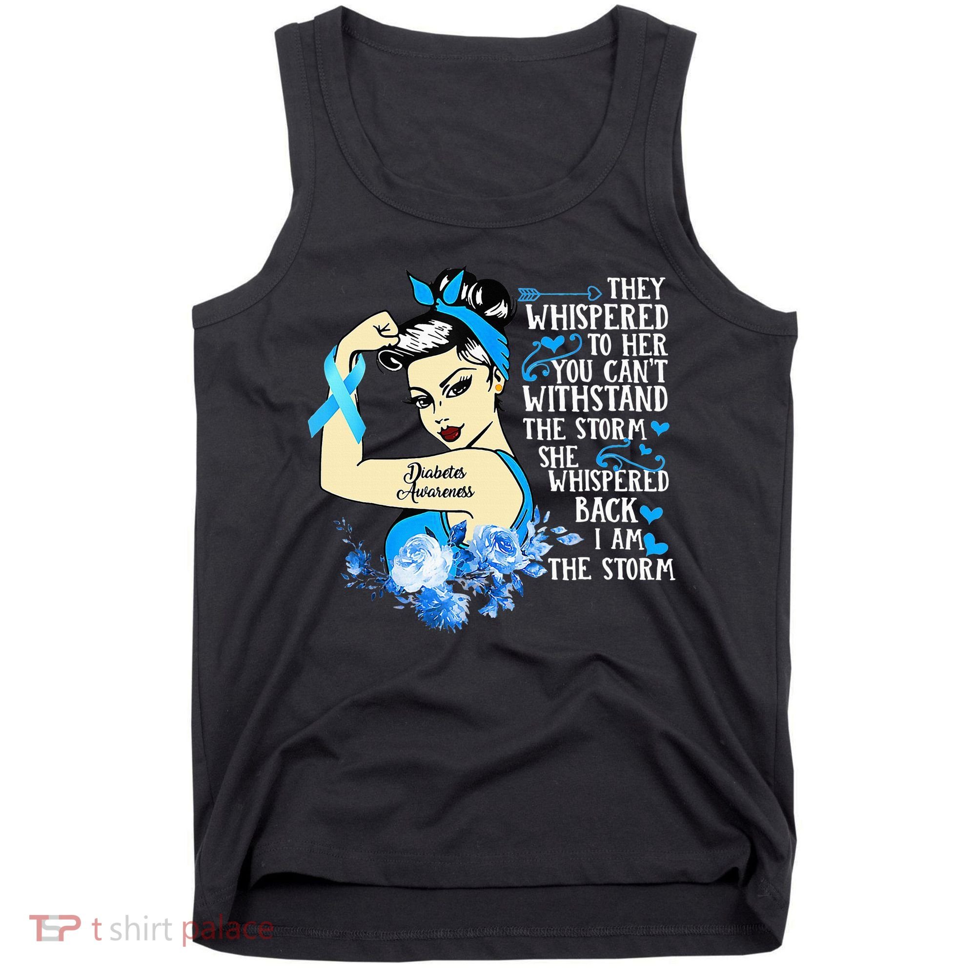 Diabetes Awareness Month For Powerful Warrior Tank Top