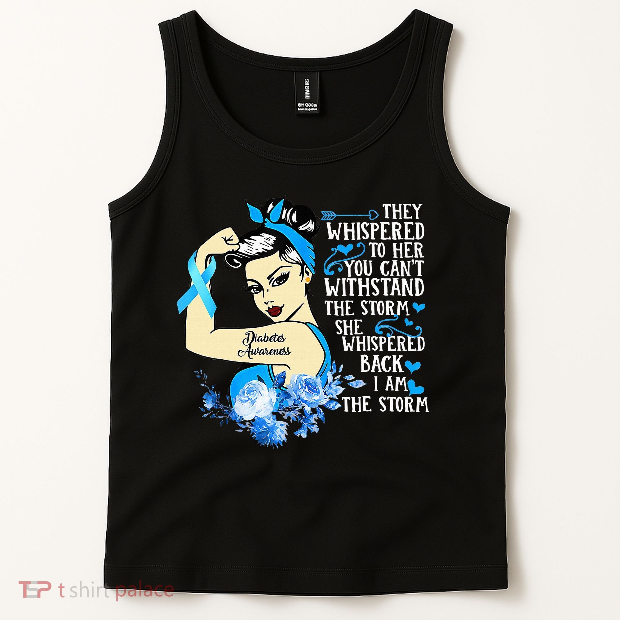 Diabetes Awareness Month For Powerful Warrior Tank Top