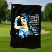 Diabetes Awareness Month For Powerful Warrior Golf Towel thumb 1