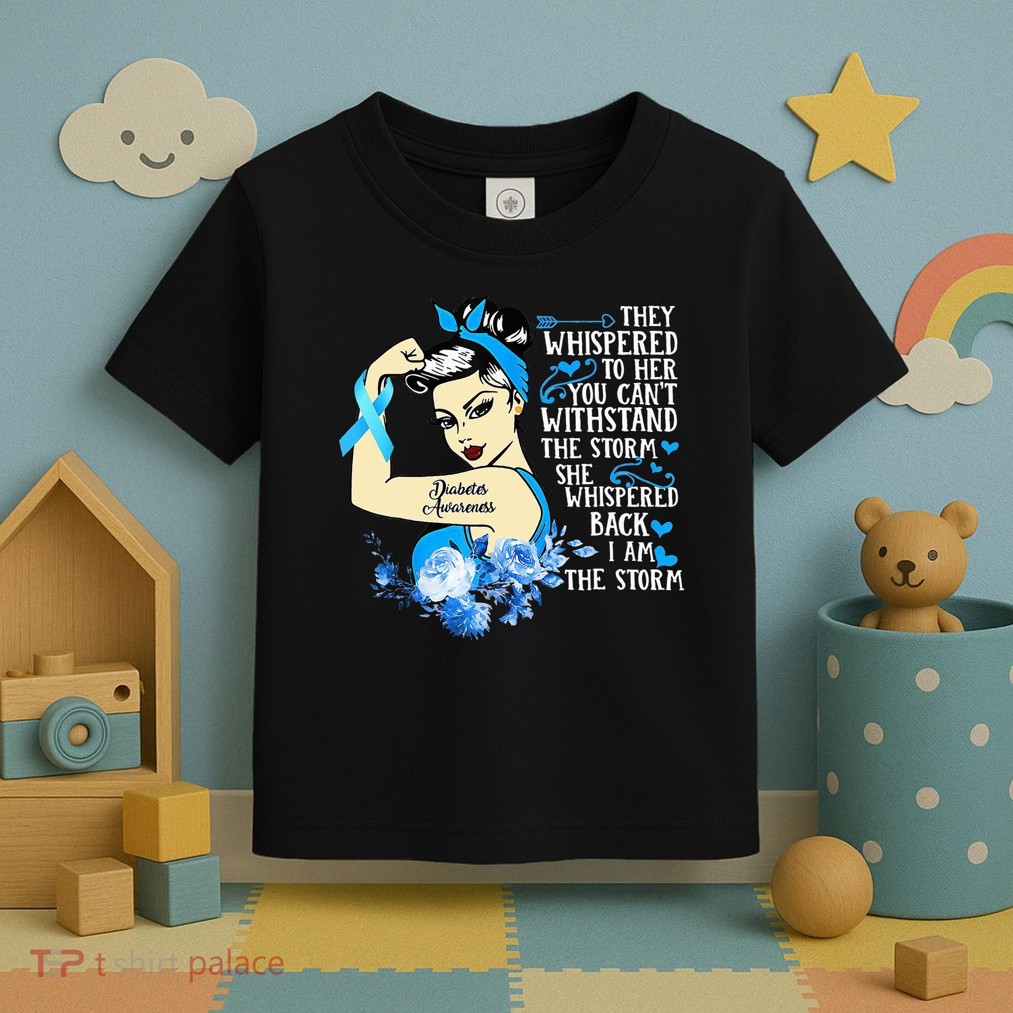 Diabetes Awareness Month For Powerful Warrior Toddler T-Shirt
