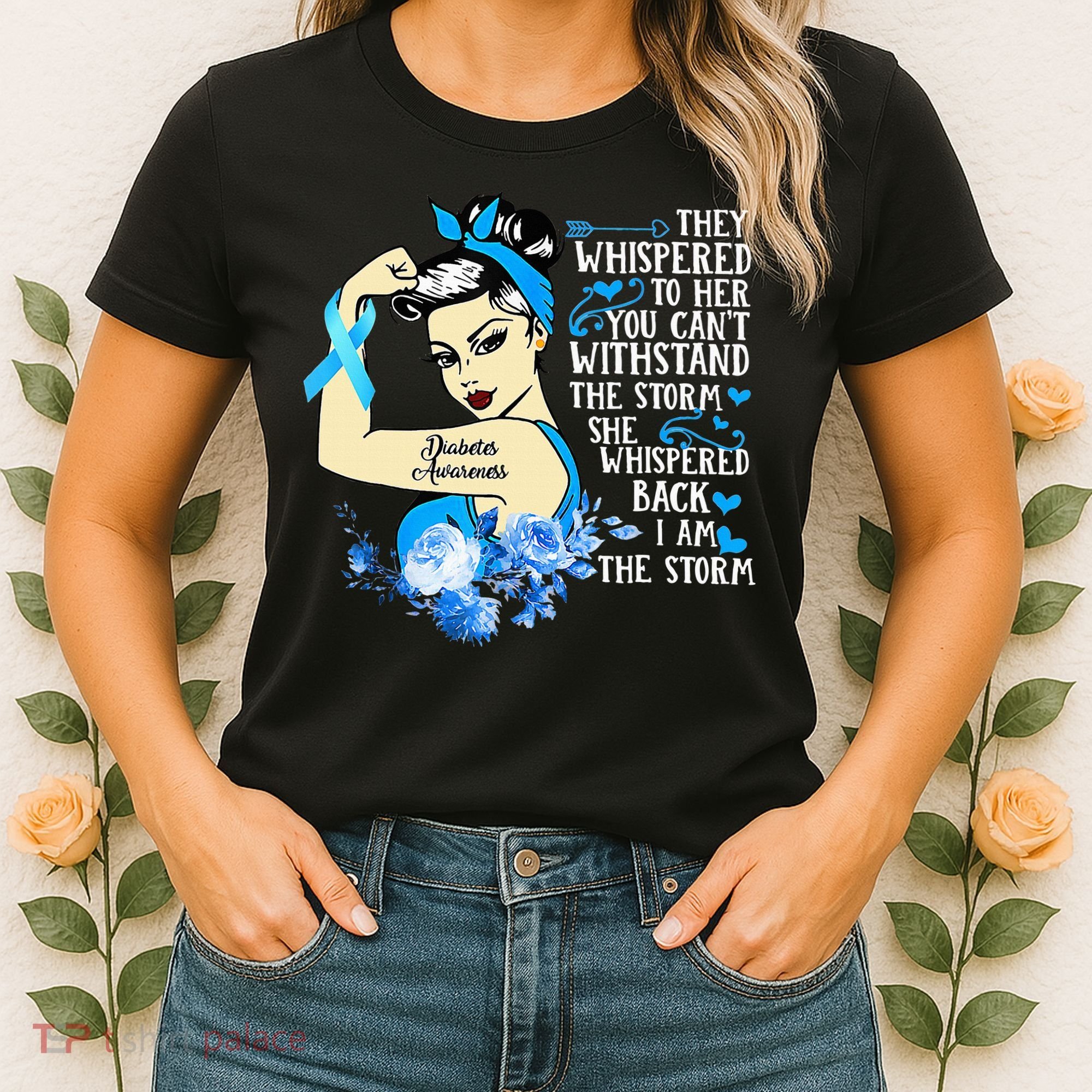 Diabetes Awareness Month For Powerful Warrior Women's T-Shirt