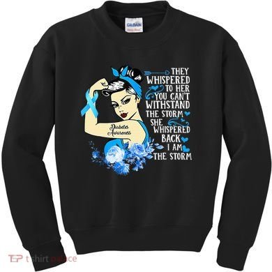 Diabetes Awareness Month For Powerful Warrior Kids Sweatshirt