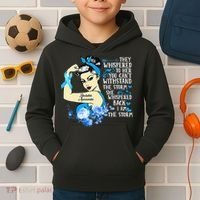 Diabetes Awareness Month For Powerful Warrior Kids Hoodie thumb 2