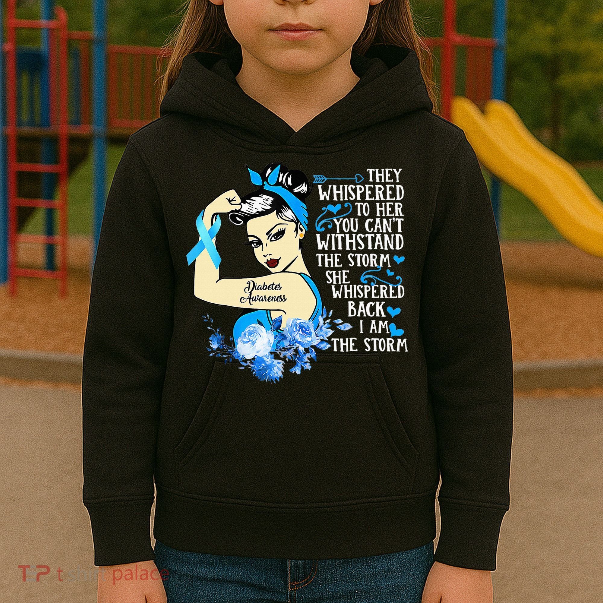 Diabetes Awareness Month For Powerful Warrior Kids Hoodie