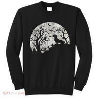 Dachshund And Moon Halloween Dachshund Lovers Pet Owner Sweatshirt thumb 0