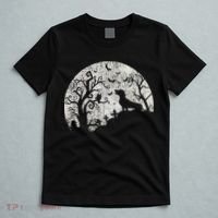 Dachshund And Moon Halloween Dachshund Lovers Pet Owner T-Shirt thumb 5
