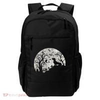 Dachshund And Moon Halloween Dachshund Lovers Pet Owner Backpack thumb 0