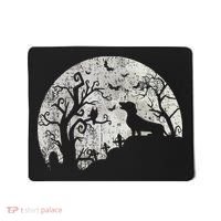 Dachshund And Moon Halloween Dachshund Lovers Pet Owner Mousepad thumb 0