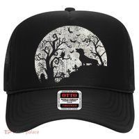 Dachshund And Moon Halloween Dachshund Lovers Pet Owner Hat thumb 0