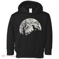 Dachshund And Moon Halloween Dachshund Lovers Pet Owner Toddler Hoodie thumb 0