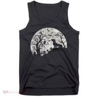 Dachshund And Moon Halloween Dachshund Lovers Pet Owner Tank Top thumb 0
