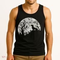 Dachshund And Moon Halloween Dachshund Lovers Pet Owner Tank Top thumb 3