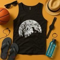 Dachshund And Moon Halloween Dachshund Lovers Pet Owner Tank Top thumb 4