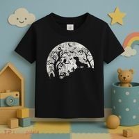 Dachshund And Moon Halloween Dachshund Lovers Pet Owner Toddler T-Shirt thumb 3
