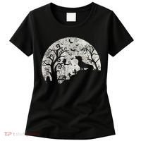 Dachshund And Moon Halloween Dachshund Lovers Pet Owner Women's T-Shirt thumb 0