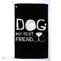 Dogs Are My Best Friend Golf Towel thumb 0