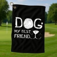 Dogs Are My Best Friend Golf Towel thumb 1