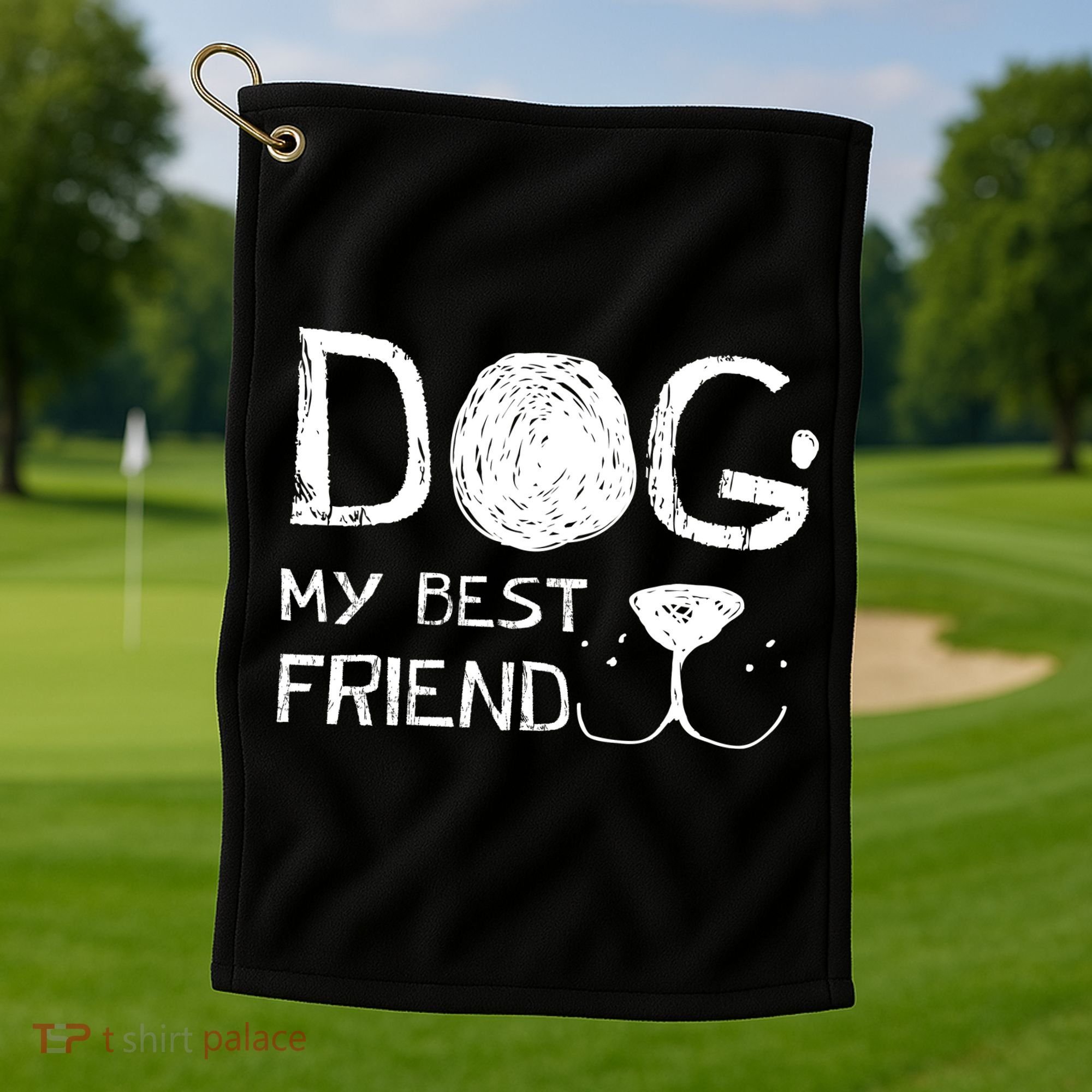 Dogs Are My Best Friend Golf Towel