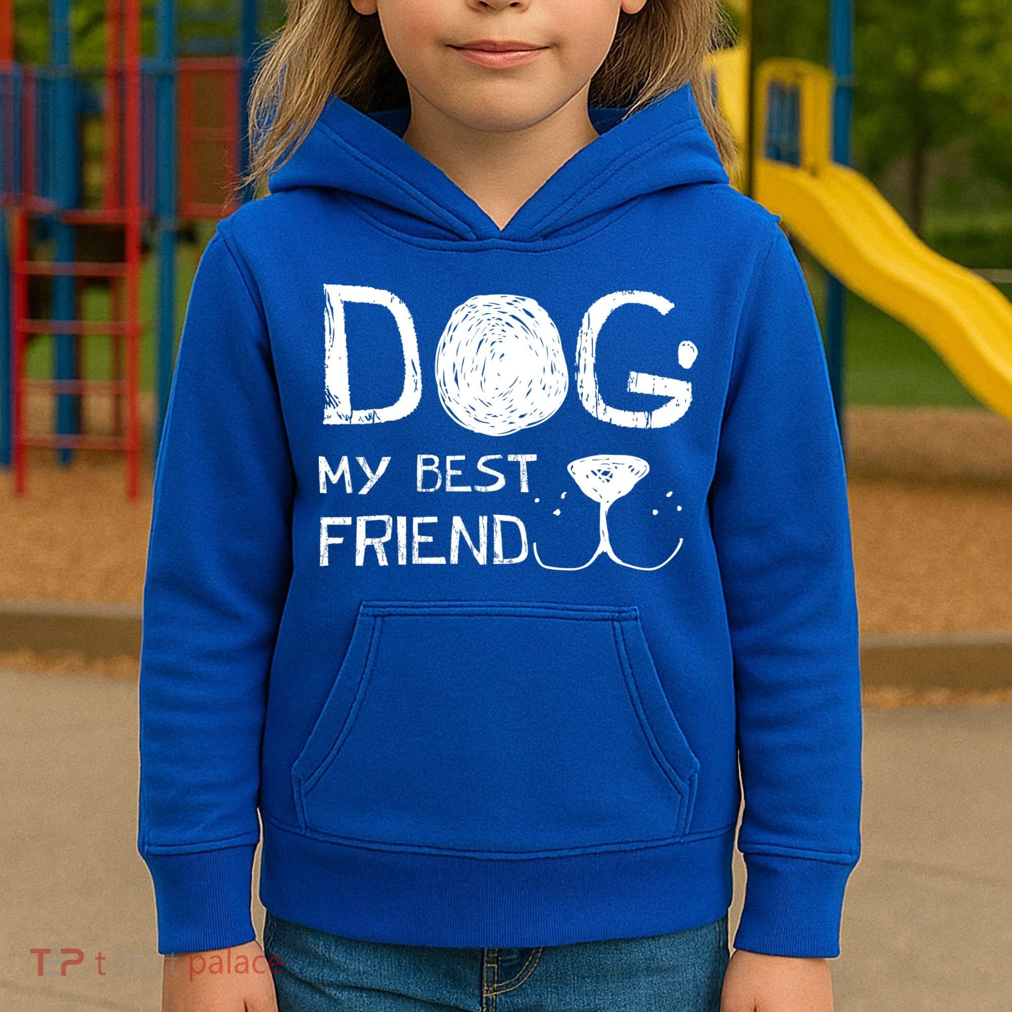 Dogs Are My Best Friend Kids Hoodie