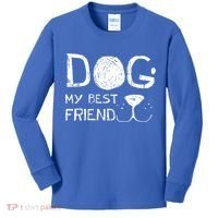 Dogs Are My Best Friend Kids Long Sleeve Shirt thumb 0