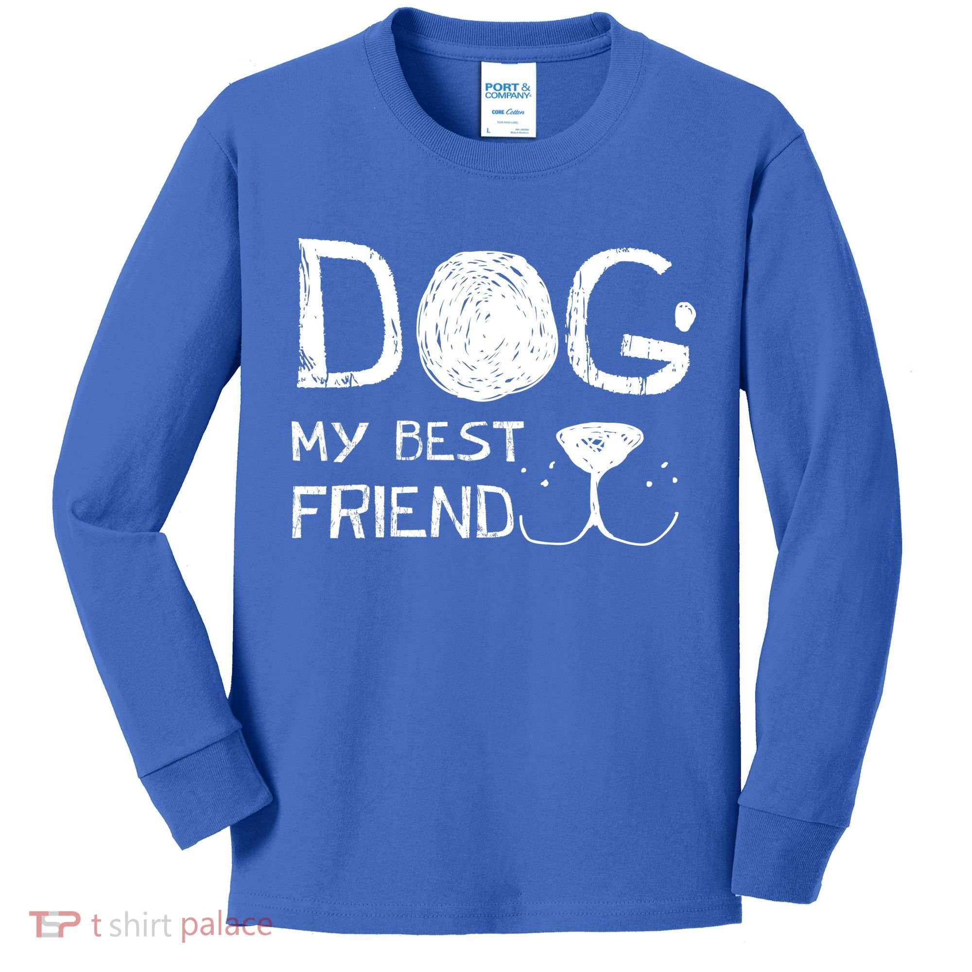 Dogs Are My Best Friend Kids Long Sleeve Shirt