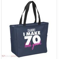 Damn! I Make 70 Look Good Birthday Tote Bag thumb 2