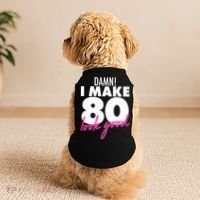 Damn! I Make 80 Look Good Birthday Doggie Tank thumb 2