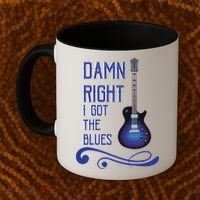 Damn Right I Got The Blues Guitar Coffee Mug thumb 2