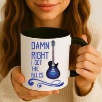 Damn Right I Got The Blues Guitar Coffee Mug thumb 3