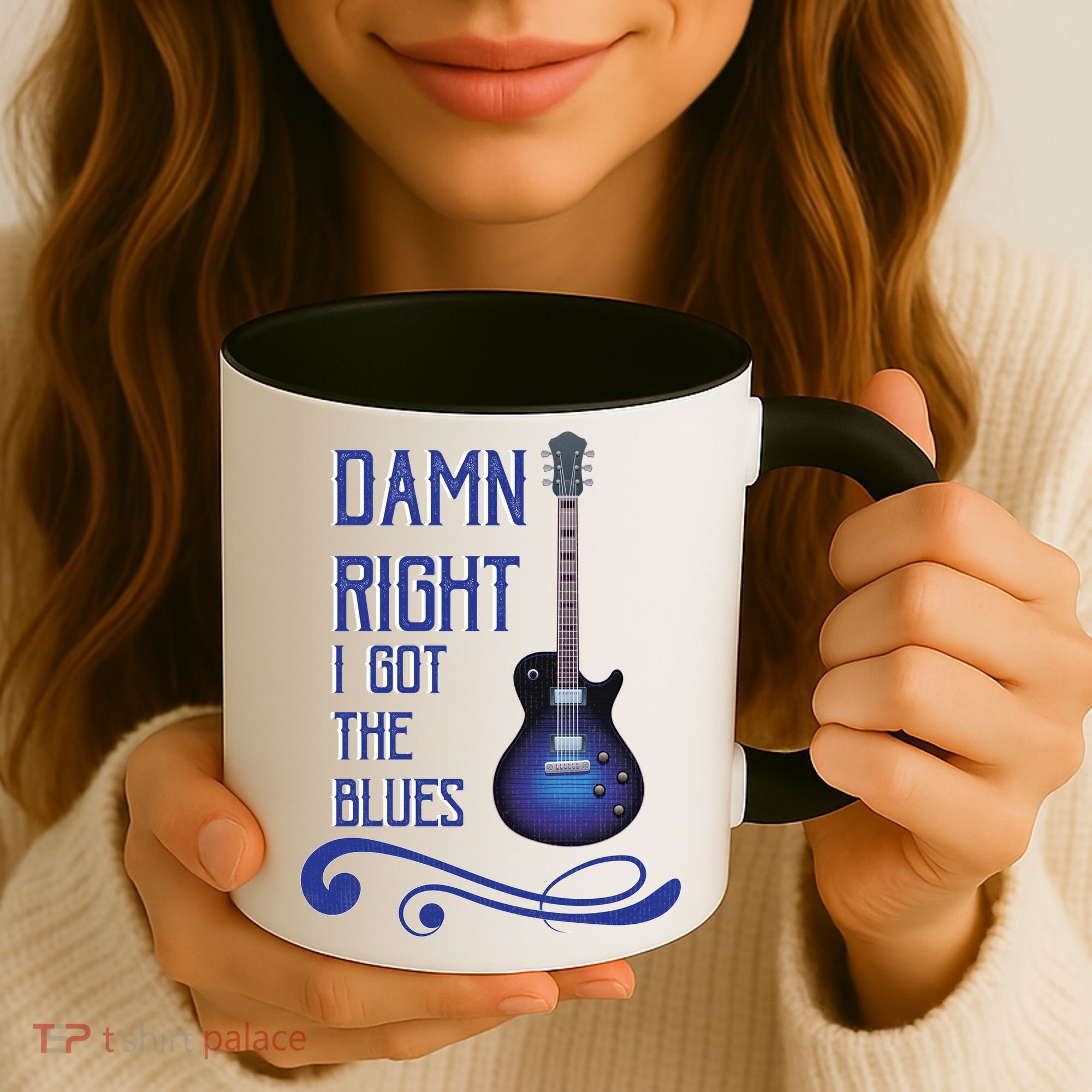 Damn Right I Got The Blues Guitar Coffee Mug