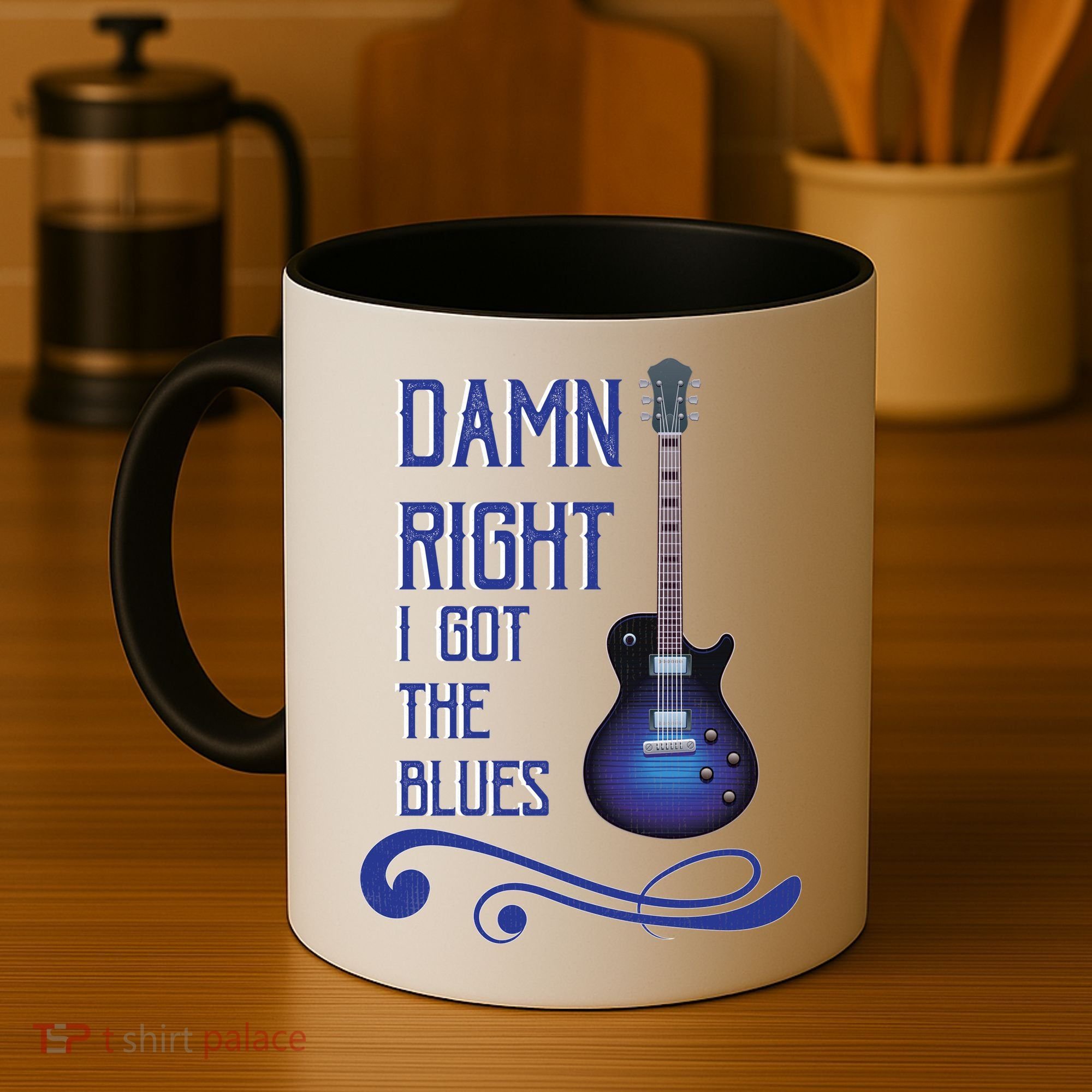 Damn Right I Got The Blues Guitar Coffee Mug