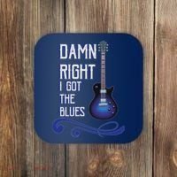 Damn Right I Got The Blues Guitar Coaster thumb 0