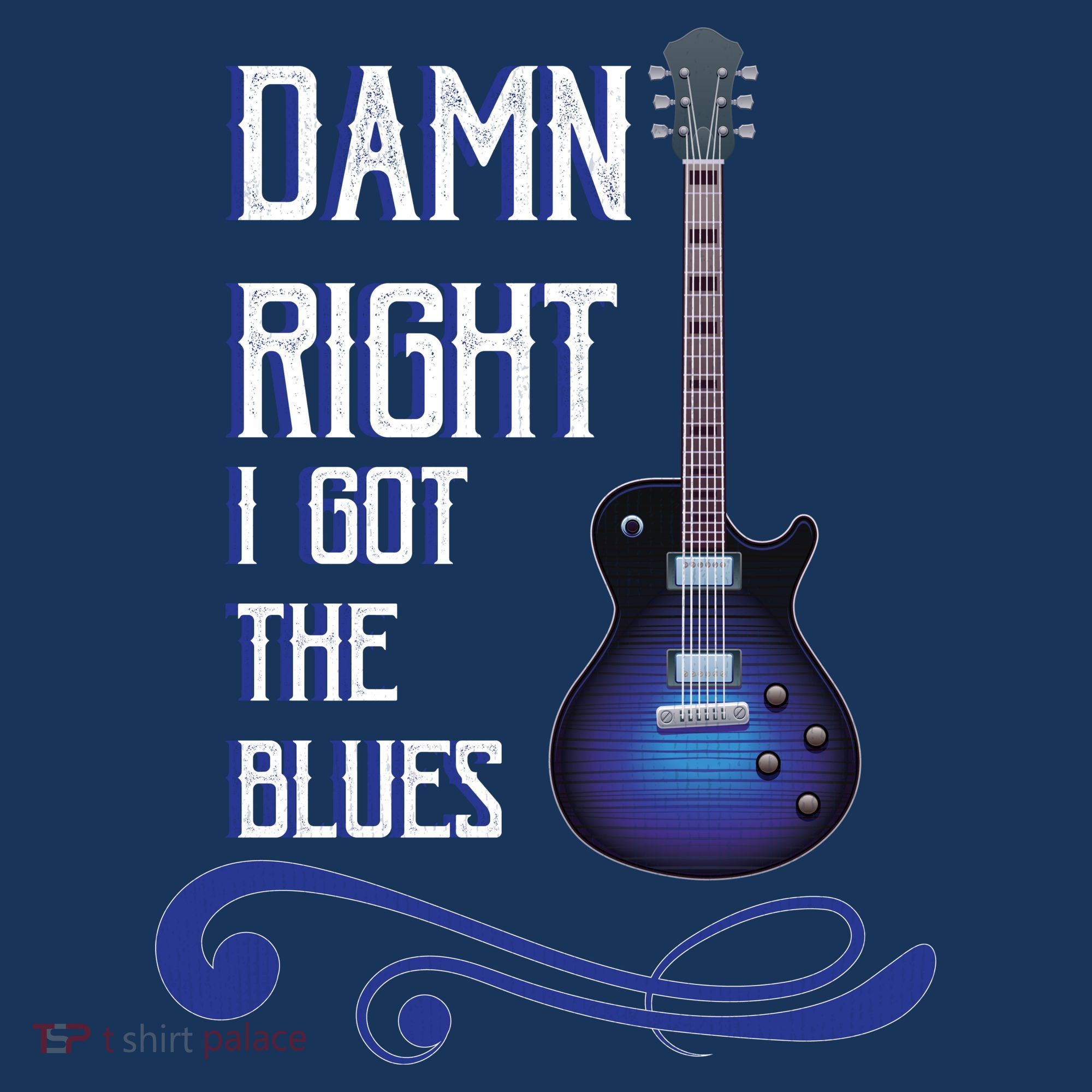 Damn Right I Got The Blues Guitar Coaster