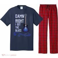 Damn Right I Got The Blues Guitar Pajama Set thumb 0