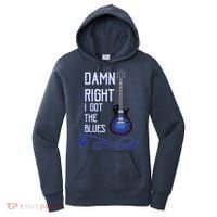 Damn Right I Got The Blues Guitar Women's Hoodie thumb 0