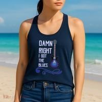 Damn Right I Got The Blues Guitar Women's Tank Top thumb 2