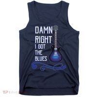 Damn Right I Got The Blues Guitar Tank Top thumb 0