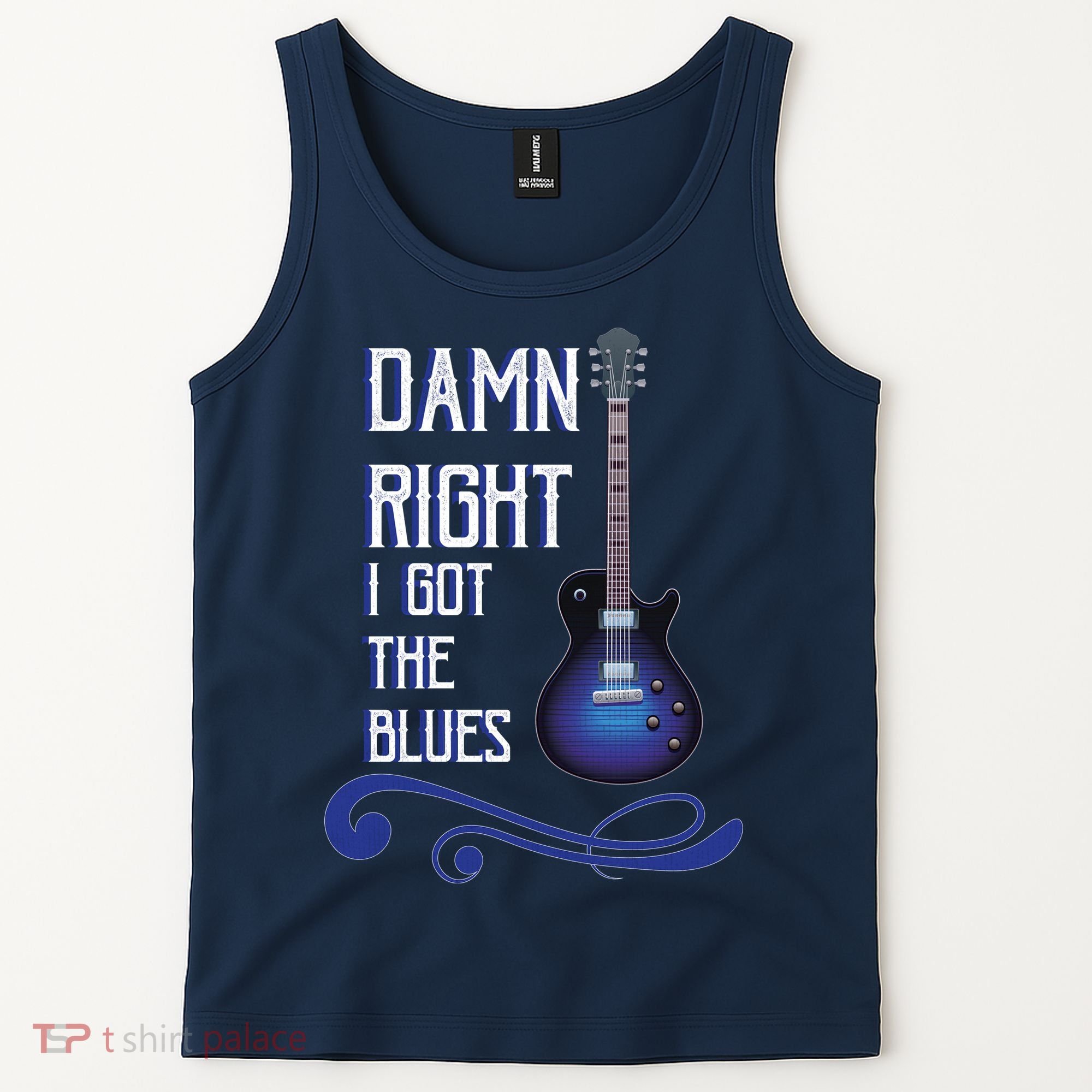 Damn Right I Got The Blues Guitar Tank Top