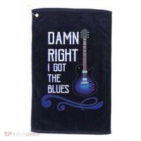 Damn Right I Got The Blues Guitar Golf Towel thumb 0