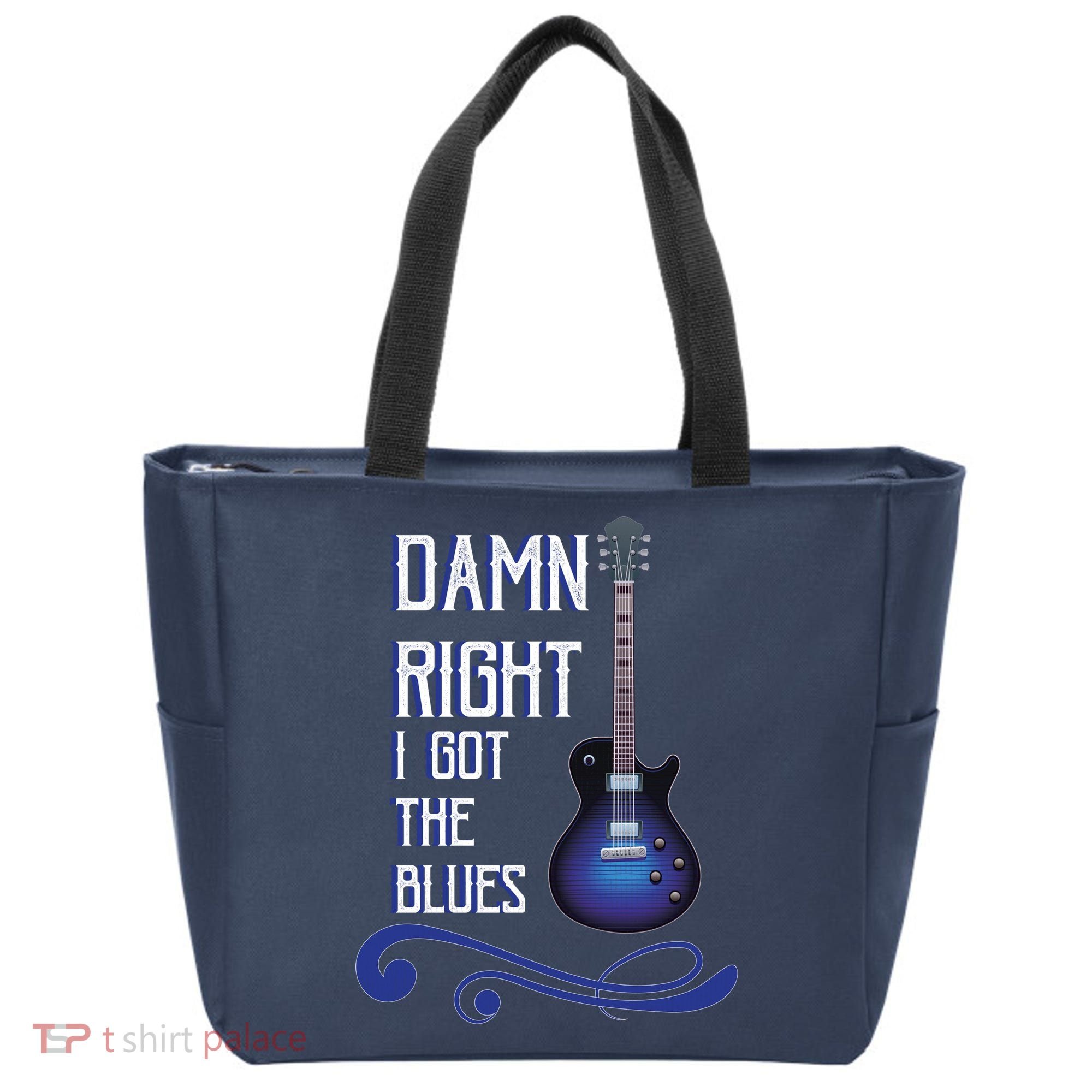 Damn Right I Got The Blues Guitar Tote Bag
