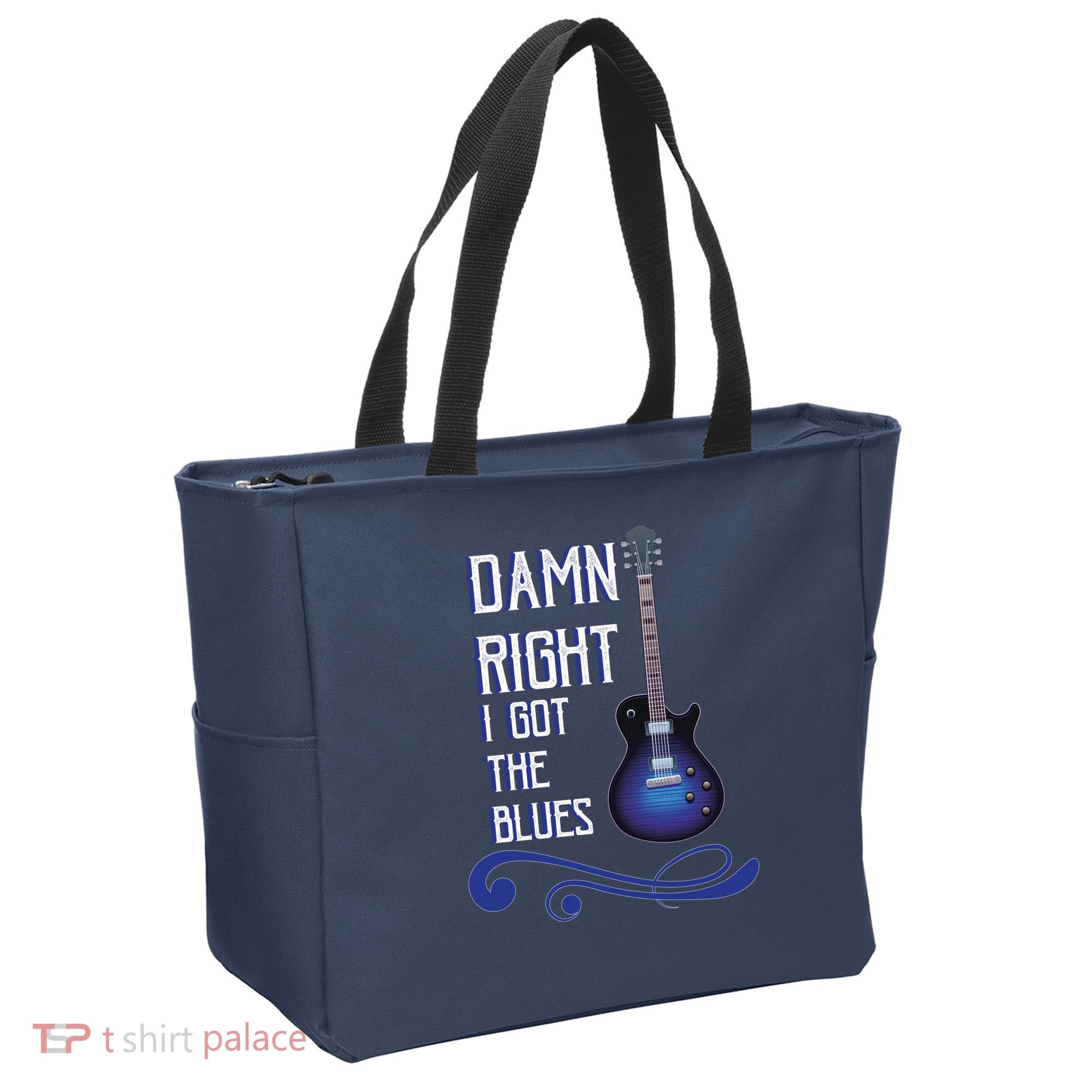 Damn Right I Got The Blues Guitar Tote Bag